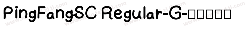 PingFangSC Regular-G字体转换